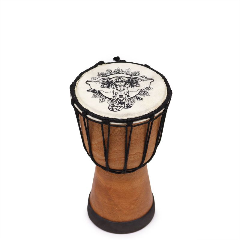 Tambour Djembé Fait Main à Plateau Large - 20 cm