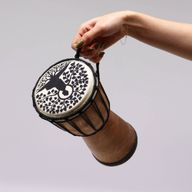 Tambour Djembé Fait Main à Plateau Large - 25 cm
