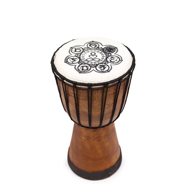 Tambour Djembé Fait Main à Plateau Large - 30 cm