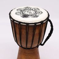 Tambour Djembé Fait Main à Plateau Large - 30 cm