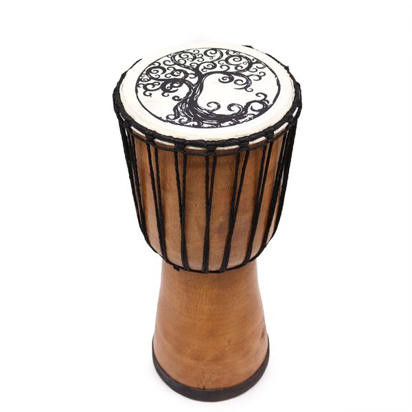 Tambour Djembé Fait Main à Plateau Large - 40 cm