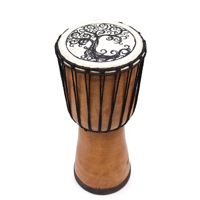 Tambour Djembé Fait Main à Plateau Large - 40 cm
