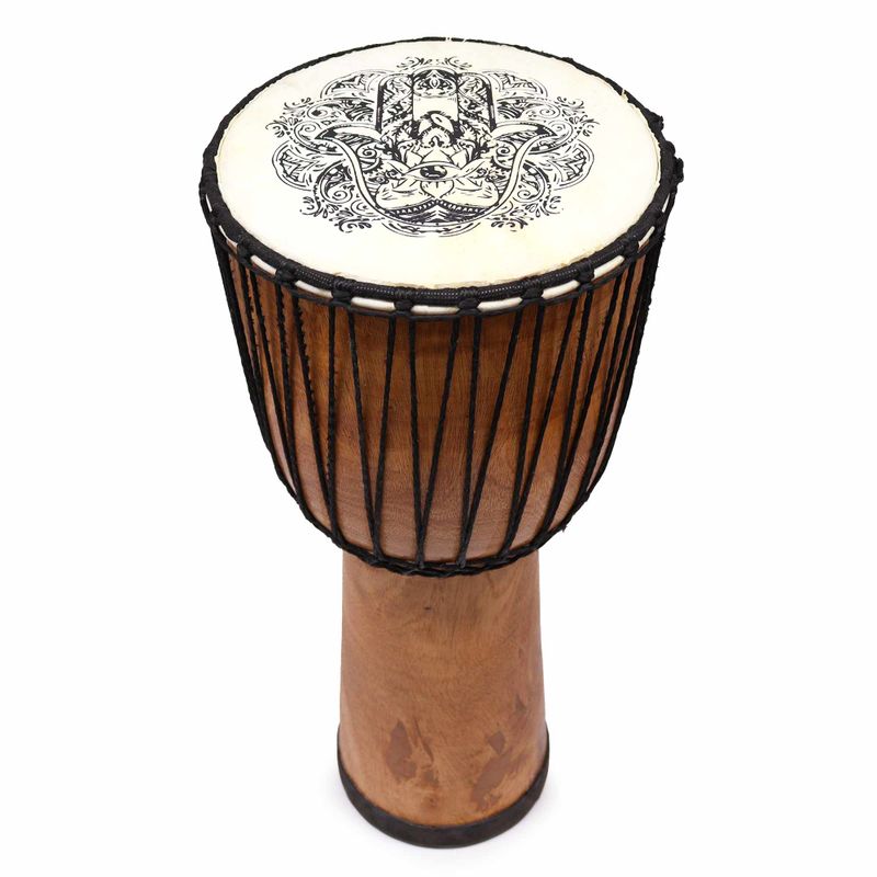 Tambour Djembé Fait Main à Plateau Large - 50 cm