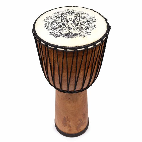 Tambour Djembé Fait Main à Plateau Large - 50 cm