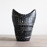 Vase en Forme de Tourbillons - Chocolat