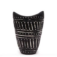 Vase en Forme de Tourbillons - Chocolat
