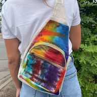 Sac à Bandoulière en Chanvre Tie Dye