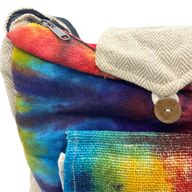 Sac d'Étude en Chanvre Tie Dye avec Poche Avant