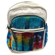 Sac à Dos Moyen en Chanvre Tie Dye sans Impression