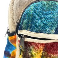 Sac à Dos Moyen en Chanvre Tie Dye sans Impression
