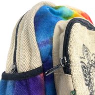 Sac à Dos Moyen en Chanvre Tie Dye - 7 Chakra