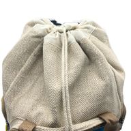 Grand Sac à Dos Carré en Chanvre Tie Dye