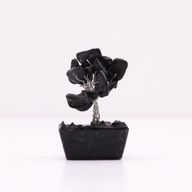 Mini Arbres de Gemmes sur Base d'Orgonite - Agate Noire (15 pierres)