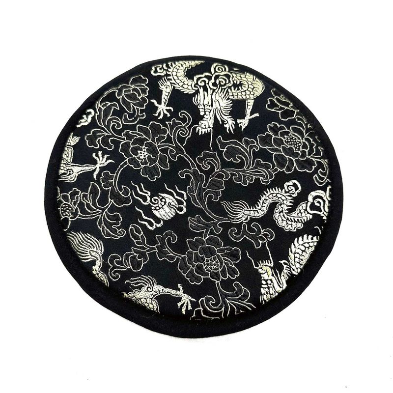Coffret Cadeau Bol Chantant Battu et Gravé à la Main - 14 cm - Tara Verte