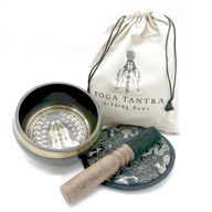 Coffret Cadeau Bol Chantant Battu et Gravé à la Main - 14cm - Yogi