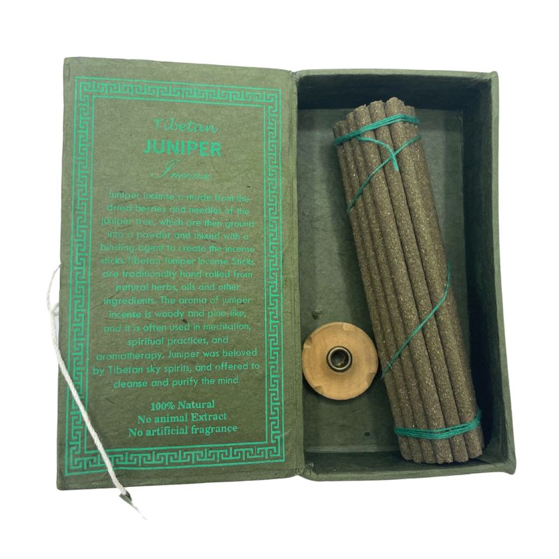 Coffret Cadeau d'Encens Sughandit Dhoop de l'Himalaya - Genévrier