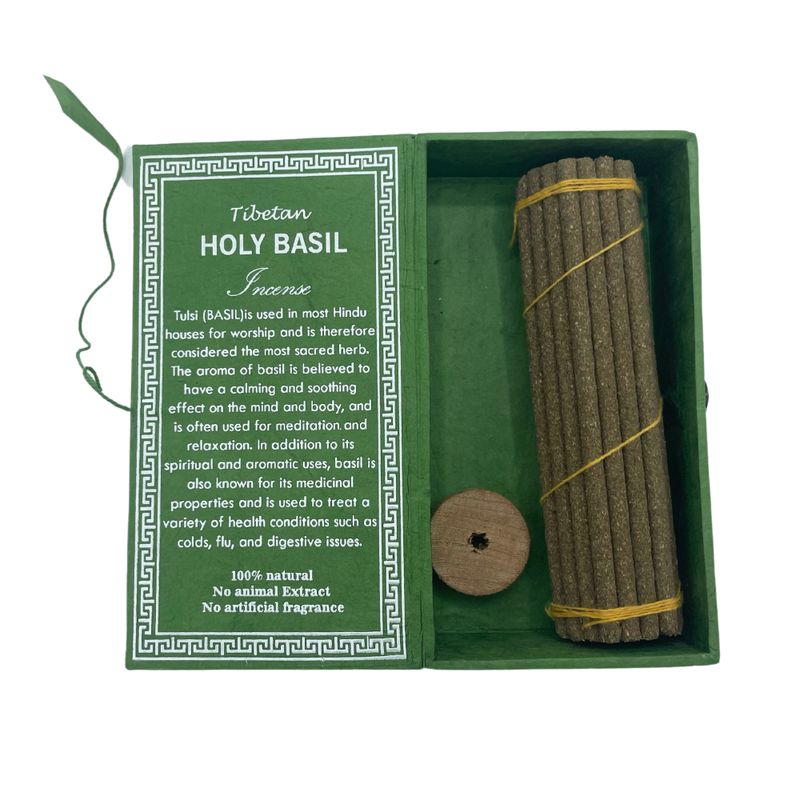 Coffret Cadeau d'Encens Sughandit Dhoop de l'Himalaya - Basilic Sacré