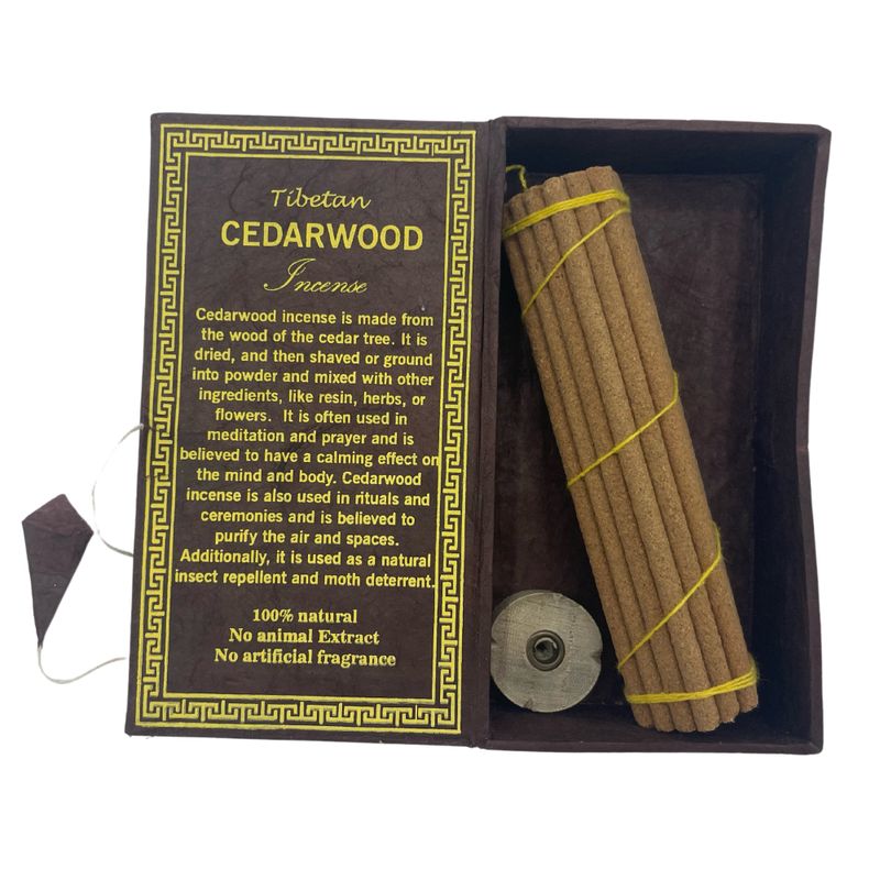 Coffret Cadeau d'Encens Sughandit Dhoop de l'Himalaya - Bois de Cèdre
