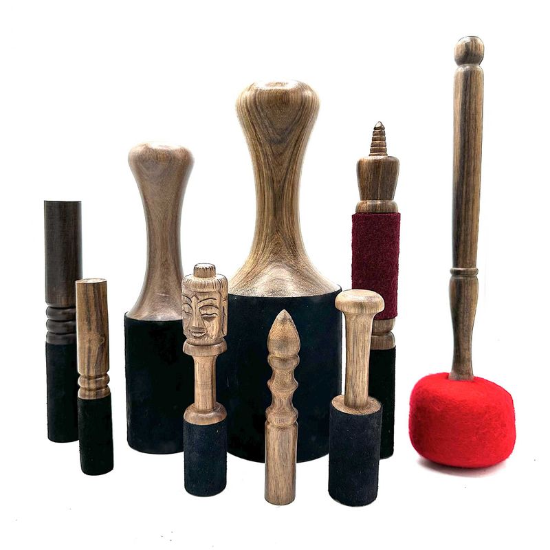 Bâton en Bois - 14 cm - Sculpture Bouddha