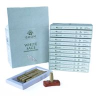 Pack de 15 Briques d'Encens Naturel et Brûleur - Sauge Blanche