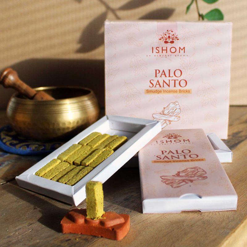 Pack de 15 Briques d'Encens Naturel et Brûleur - Palo Santo
