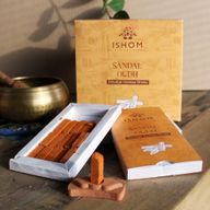 Pack de 15 Briques d'Encens Naturel et Brûleur - Bois de Santal