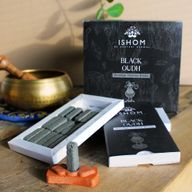 Pack de 15 Briques d'Encens Naturel et Brûleur - Bois Noir