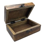 Moyenne Boîte en Bois Émaillé  - 15x10x6cm - Béton
