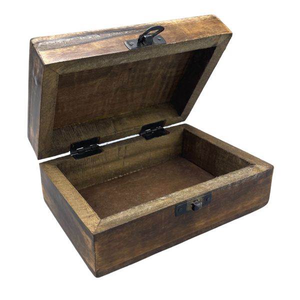 Moyenne Boîte en Bois Émaillé - 15x10x6cm - Béton