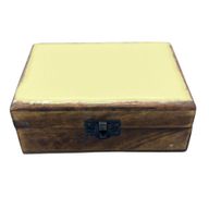 Moyenne Boîte en Bois Émaillé  - 15x10x6cm - Béton