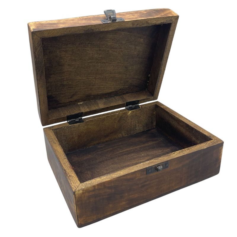 Grande Boîte en Bois Émaillé  - 20x15x7.5cm - Béton