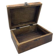 Grande Boîte en Bois Émaillé  - 20x15x7.5cm - Béton