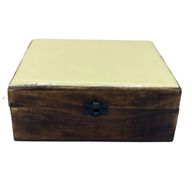 Grande Boîte en Bois Émaillé  - 20x15x7.5cm - Béton