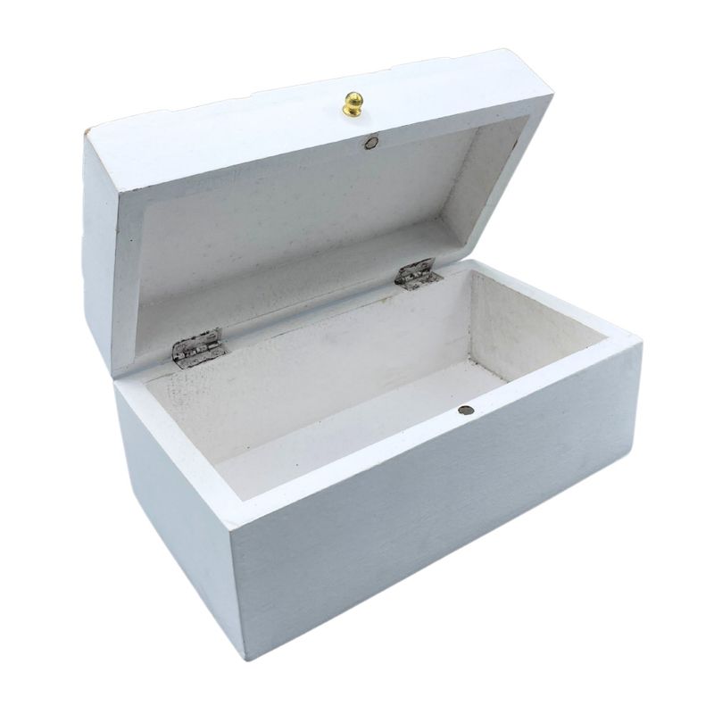Déco Vintage - Boîte Multi Usages - 22x12x10cm - Diamants Blancs
