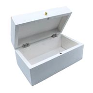 Déco Vintage - Boîte Multi Usages - 22x12x10cm - Diamants Blancs