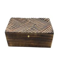 Déco Vintage - Boîte Multi Usages - 22x12x10cm - Lignes Antiques