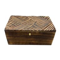 Déco Vintage - Boîte Multi Usages - 22x12x10cm - Lignes Antiques