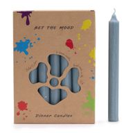 Ensemble de Bougies de Table de Couleur Unie - Paquet de 21 - Sarcelle