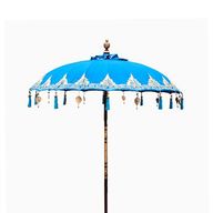 Parasol de Patio Bali - Coton - Décor Turquoise - 2m