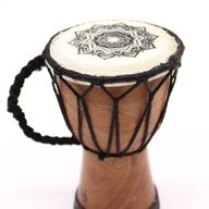 Tambour Djembé Fait Main à Plateau Large - 15 cm