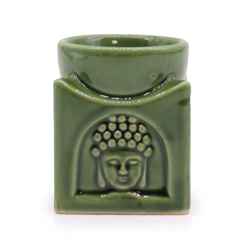 Brûleur Bouddha Carré - Jade Foncé