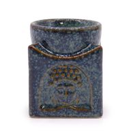 Brûleur Bouddha Carré - Bleu Poudré