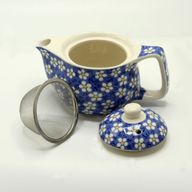 Petite Théière aux herbes - Marguerite Bleue