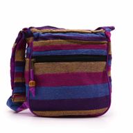 Lrg Sac à bandoulière Népal (Sangle réglable) - Fleurs sauvages