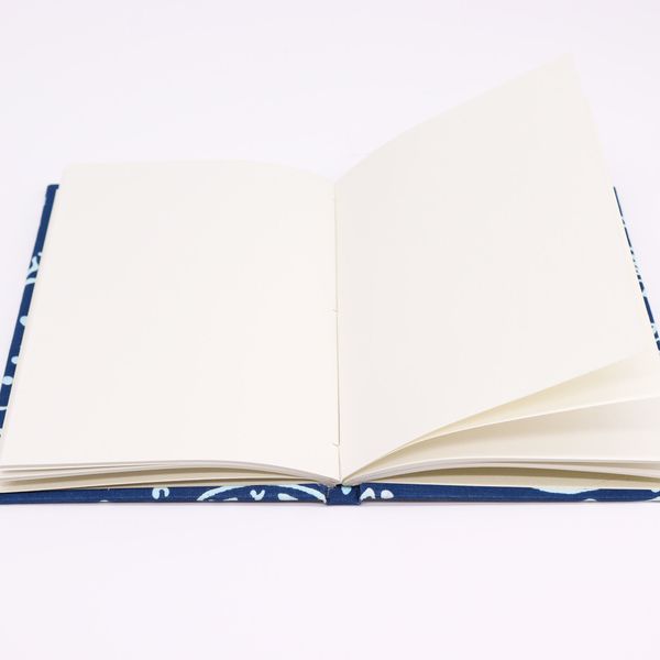Carnets reliés en coton 20x15cm - 96 pages - Poisson Indigo