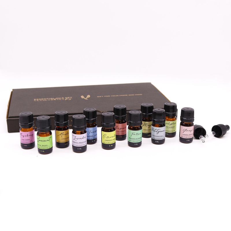 Set d'Huiles Essentielles d'Aromathérapie - Printemps