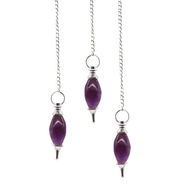 Pendule Magiques forme de Lingam - Améthyste