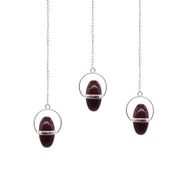 Shiva Lingam avec Pendule en Gemme à bande