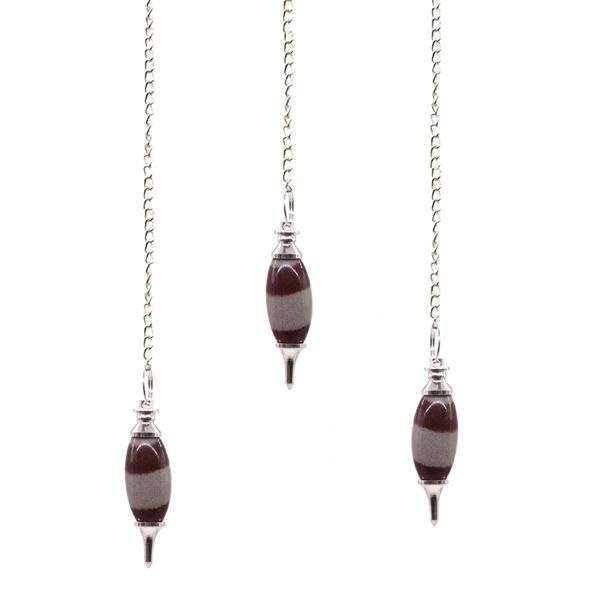 Shiva Lingam avec Pendule en Gemme à pointe