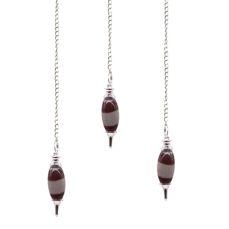 Shiva Lingam avec Pendule en Gemme à pointe